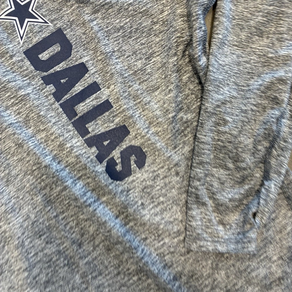 Nike Dallas Cowboys Hoodie Mens Medium Gray Dri Fit Performance Team Apparel - Picture 2 of 6